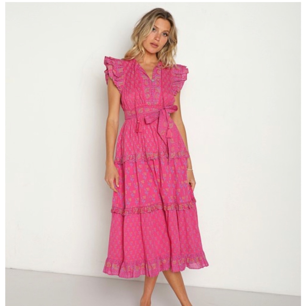 Cleobella Kenzie Midi Dress Ditzy Print - M